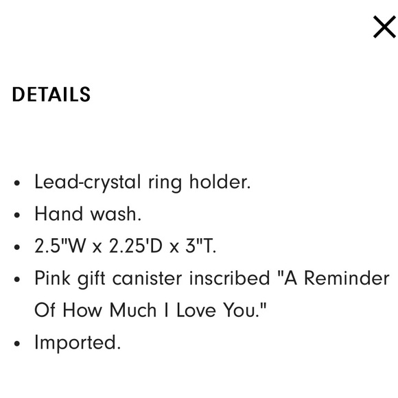 Waterford Crystal Giftology Heart Ring Holder. Never used! - Picture 2 of 7